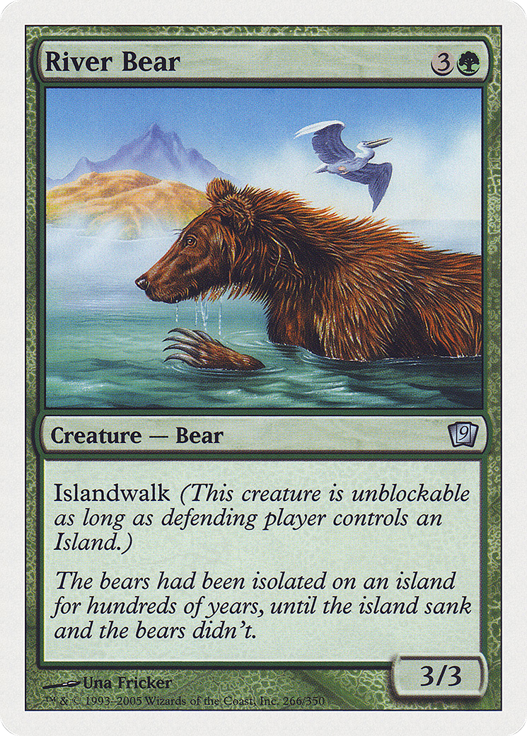 Image of River Bear (9ED-266) - 9th Edition Foil