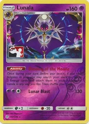 Image of Lunala 102  - Reverse Holofoil League & Championship Cards - Holo Rare
