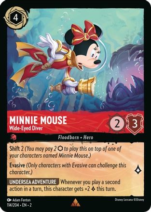 Image of Minnie Mouse - Wide-Eyed Diver (114/204) - Rise of the Floodborn