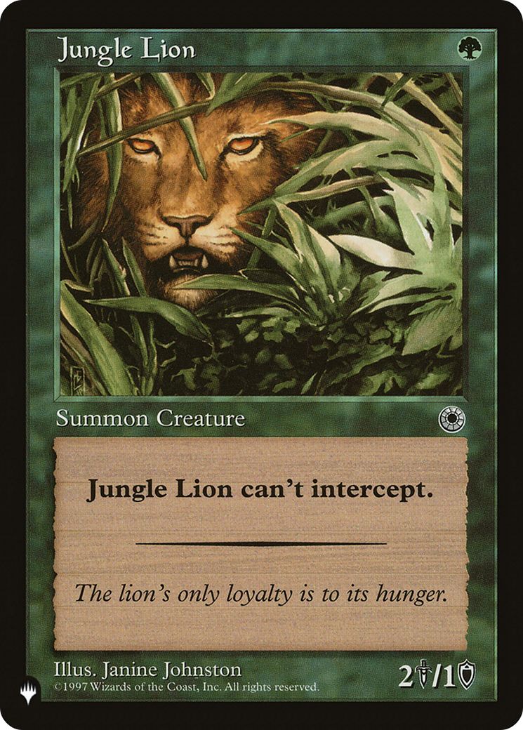 Image of Jungle Lion (LIST-POR-171) - The List