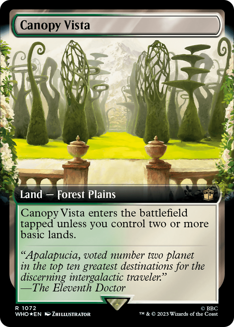 Image of Canopy Vista (Extended Art) (Surge Foil) (WHO-1072) - Doctor Who: (Extended Art) Foil