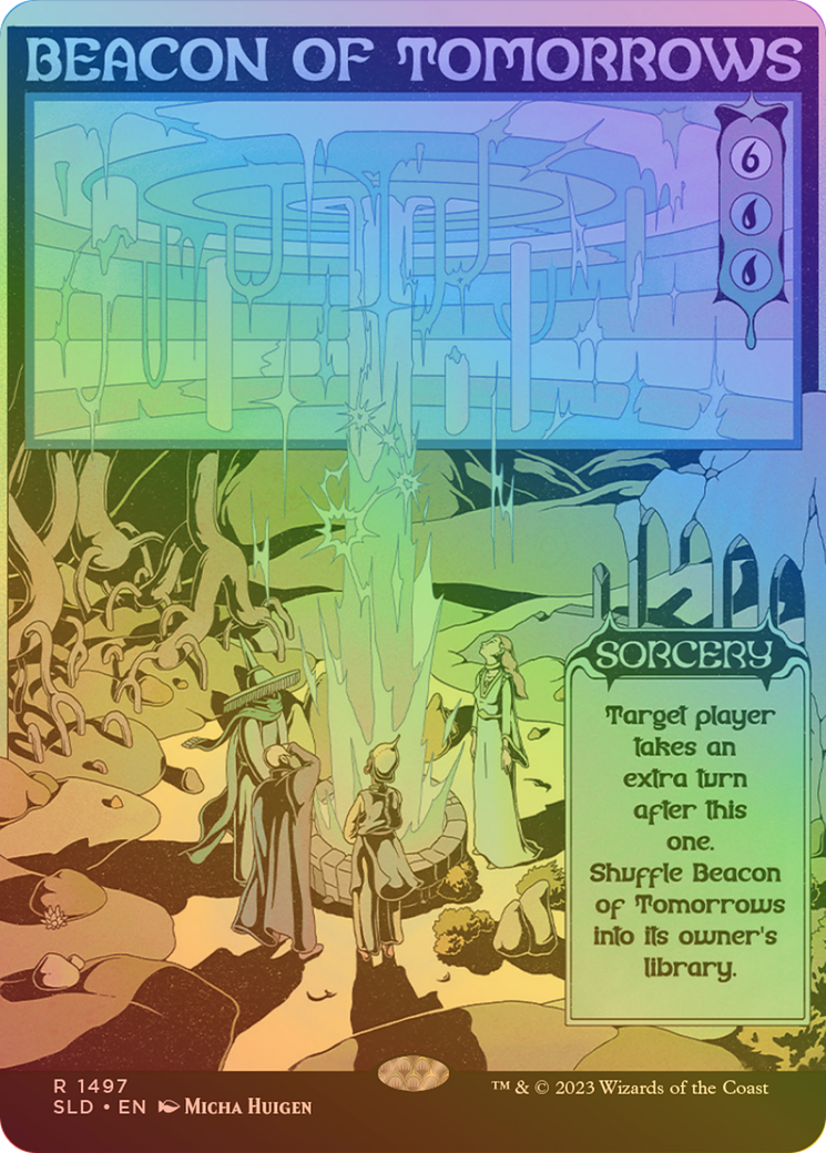 Image of Beacon of Tomorrows (Rainbow Foil) (SLD-1497★) - Secret Lair Drop (Borderless) Foil