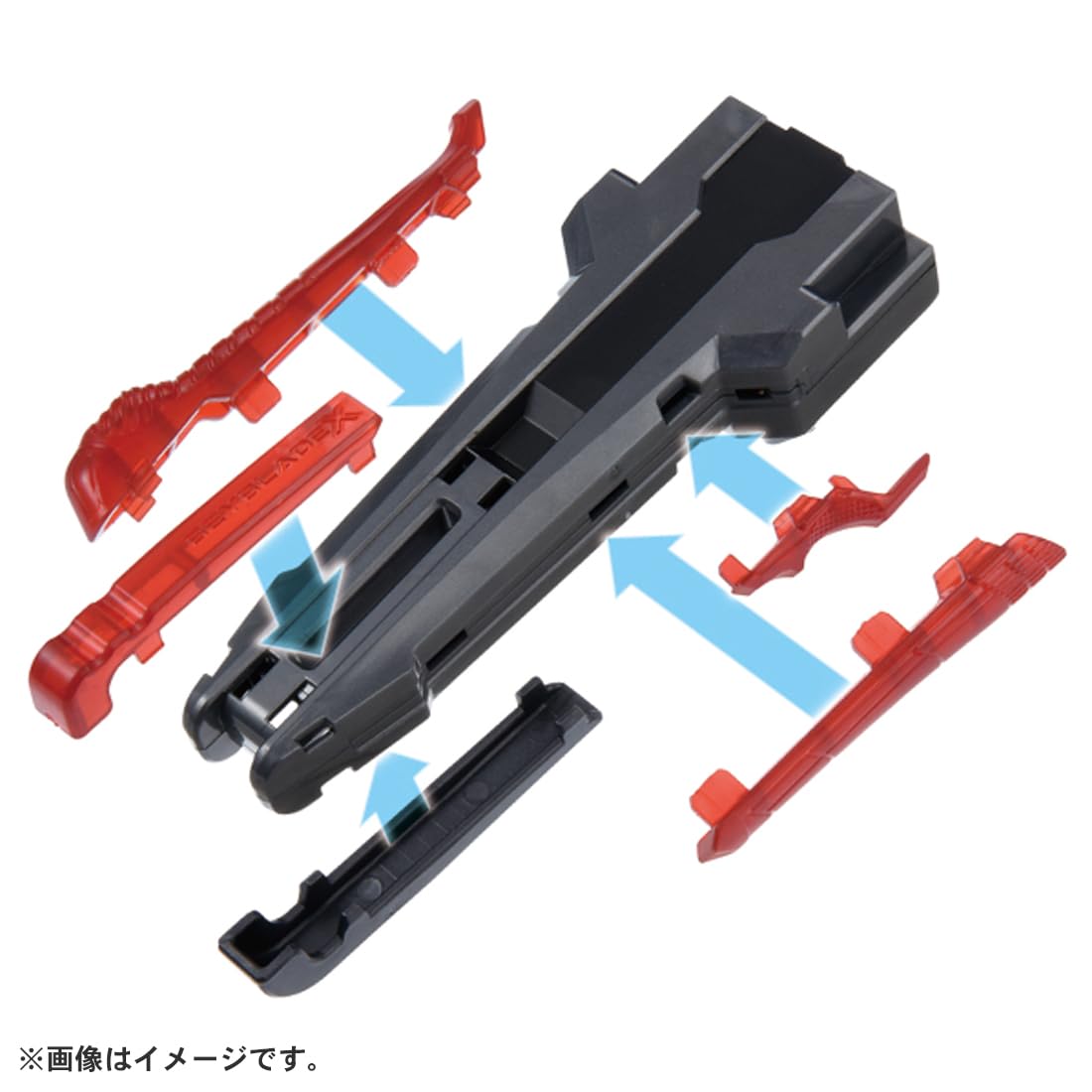 Image of TAKARA TOMY Beyblade X Custom Grip grey Red BX-41