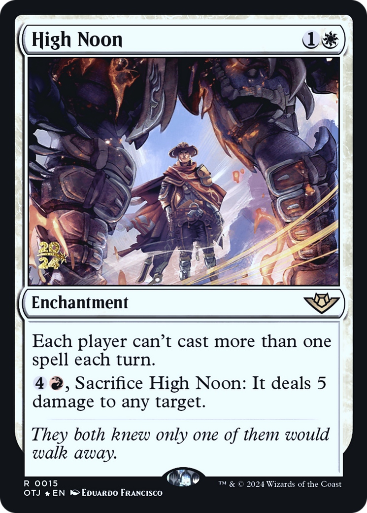 Image of High Noon (PRE-015) - Outlaws of Thunder Junction Promos Foil