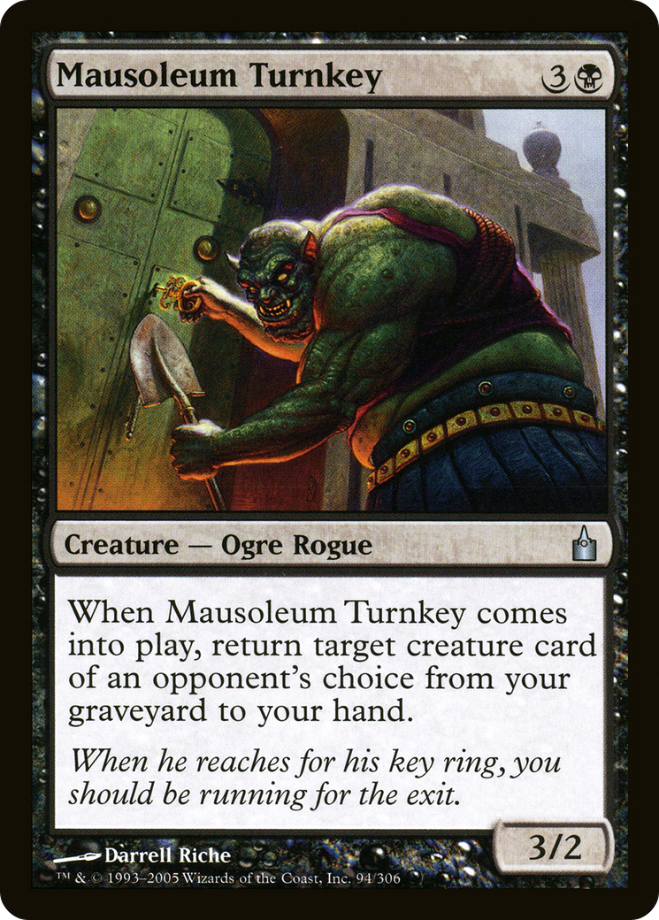 Image of Mausoleum Turnkey (RAV-094) - Ravnica: City of Guilds