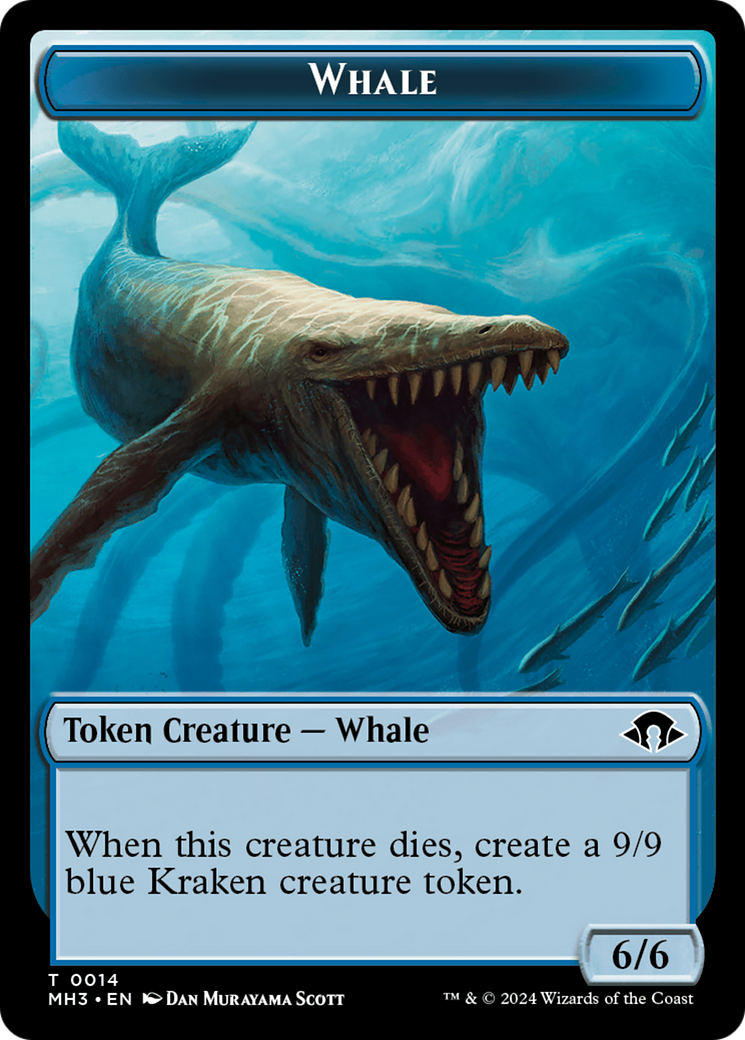 Image of Whale (TMH3-014) - Modern Horizons 3 Tokens Foil