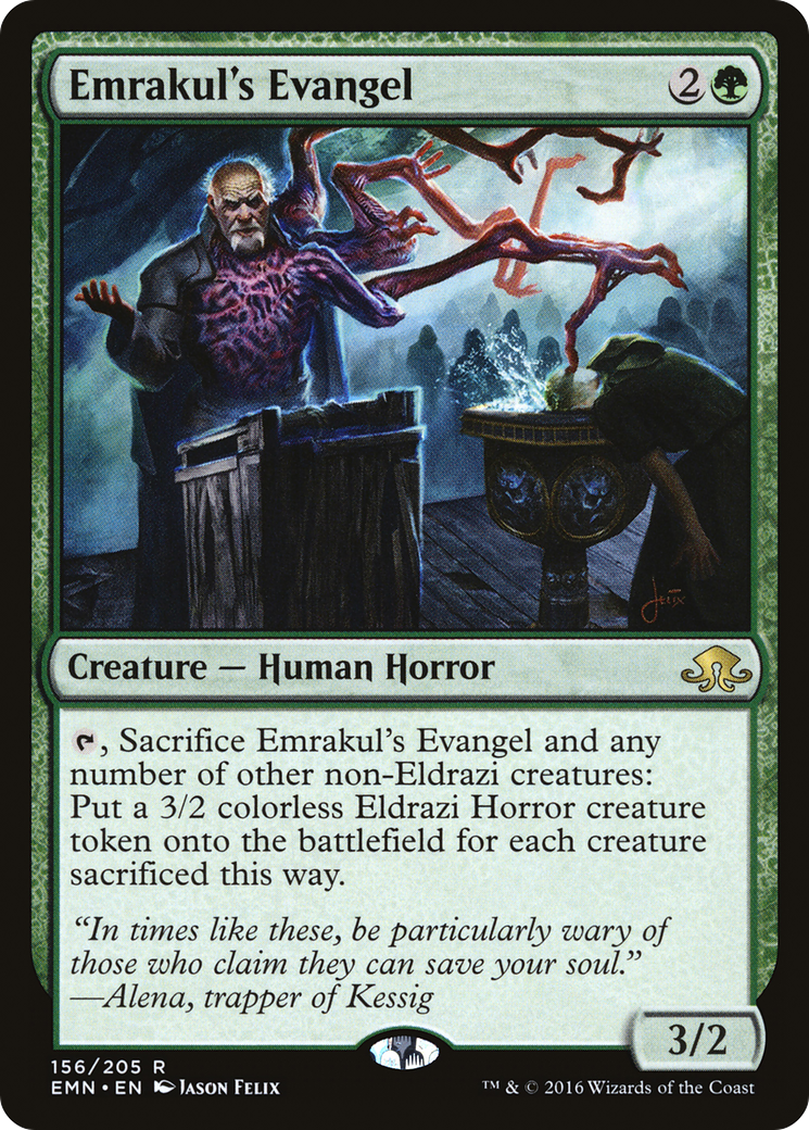 Image of Emrakul's Evangel (EMN-156) - Eldritch Moon Foil