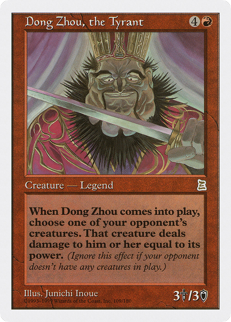 Image of Dong Zhou, the Tyrant (PTK-109) - Portal Three Kingdoms