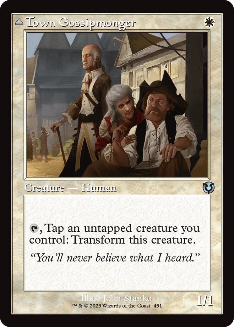 Image of Town Gossipmonger (Retro Frame) (INR-451) - Innistrad Remastered Foil