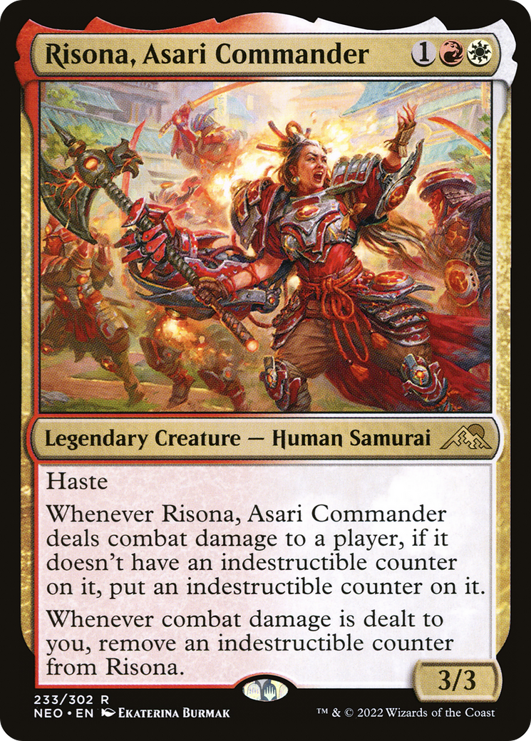 Image of Risona, Asari Commander (NEO-233) - Kamigawa: Neon Dynasty