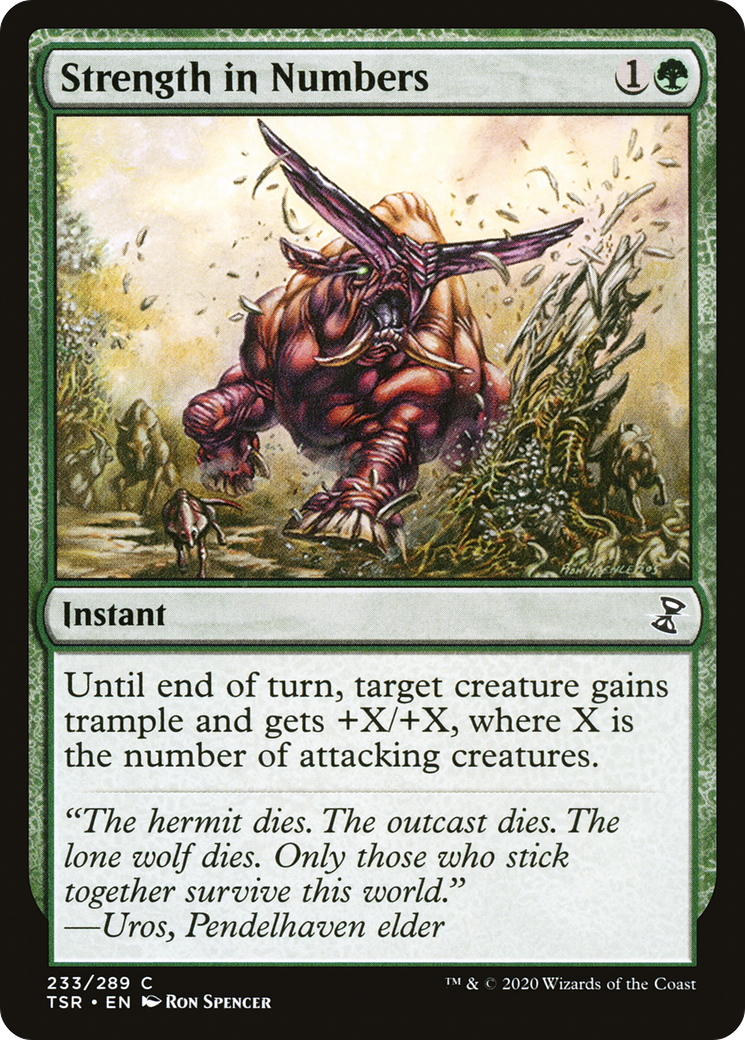 Image of Strength in Numbers (TSR-233) - Time Spiral Remastered Foil