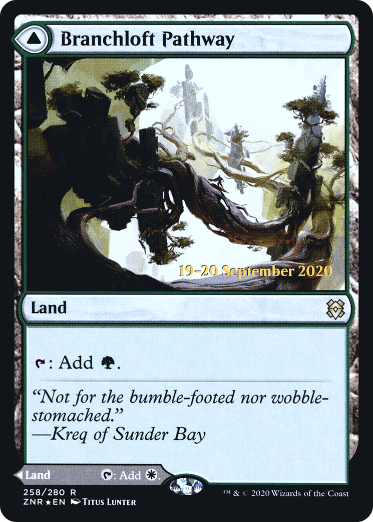 Image of Branchloft Pathway (PRE-258) - Zendikar Rising Promos Foil