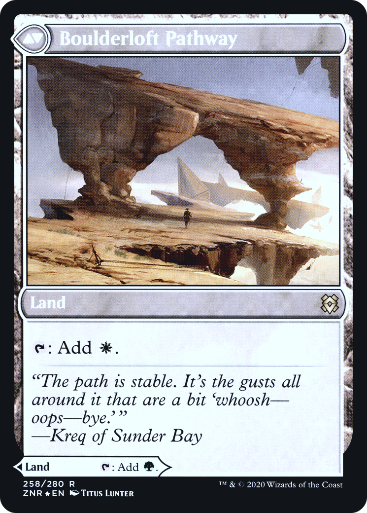 Image of Branchloft Pathway (PRE-258) - Zendikar Rising Promos Foil