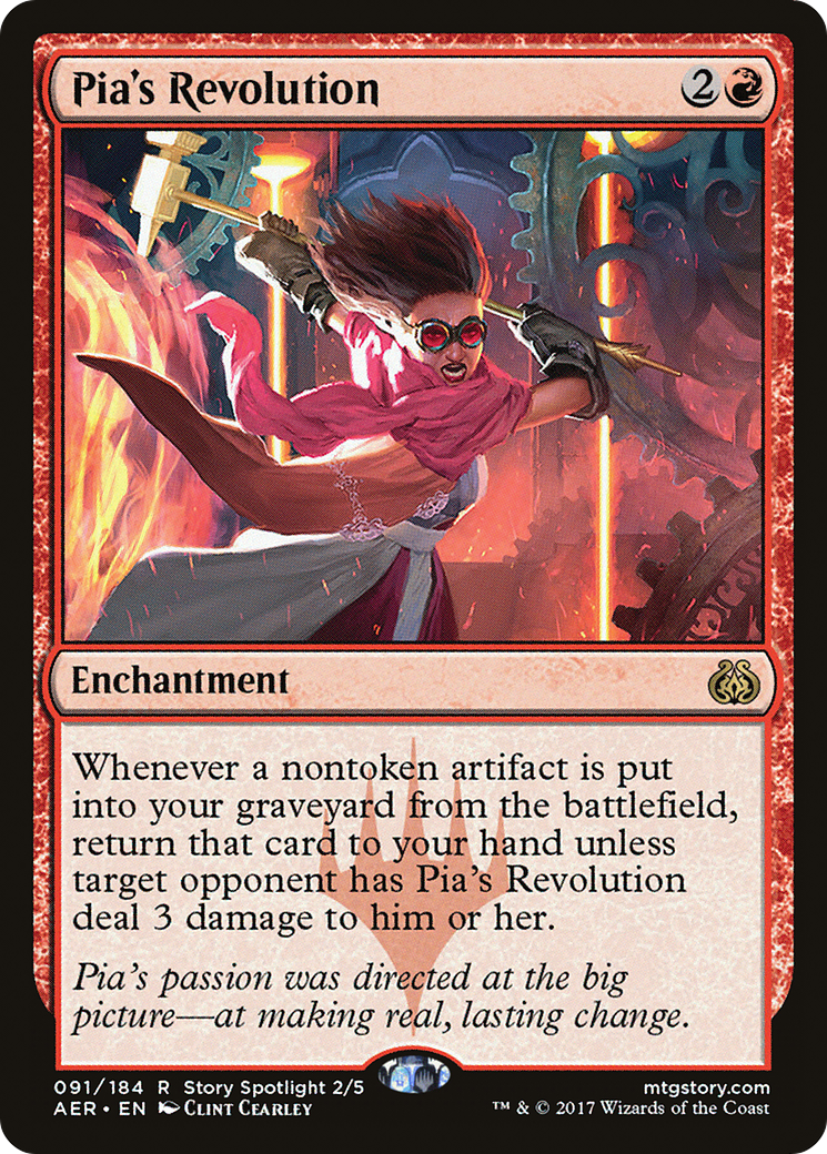 Image of Pia's Revolution (AER-091) - Aether Revolt Foil