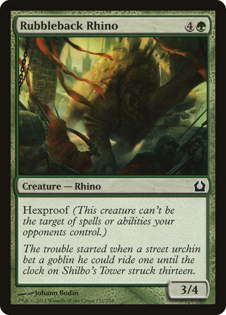 Image of Rubbleback Rhino (RTR-132) - Return to Ravnica