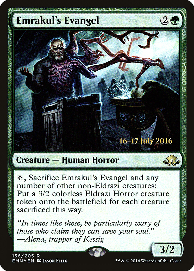 Image of Emrakul's Evangel (PRE-156) - Eldritch Moon Promos Foil