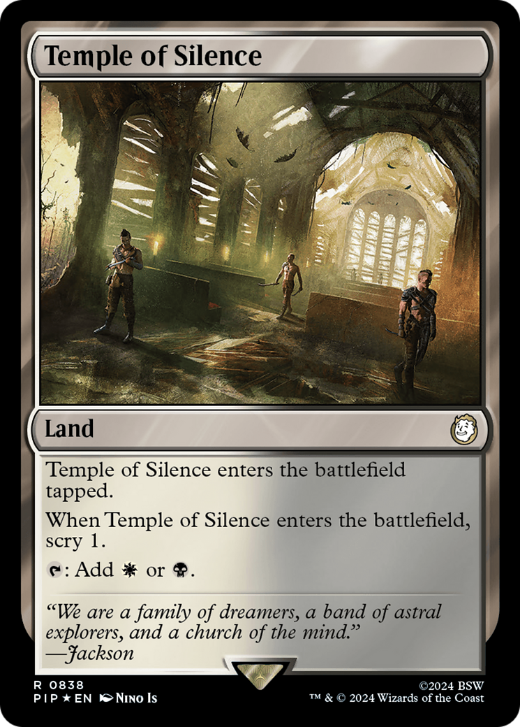 Image of Temple of Silence (Surge Foil) (PIP-838) - Fallout Foil