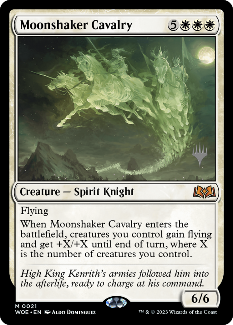 Image of Moonshaker Cavalry (PPWOE-021) - Wilds of Eldraine Promos Foil