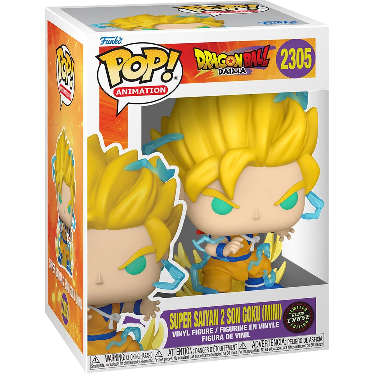 Image of Dragon Ball Daima Super Saiyan Son Goku (Mini) Funko Pop! Vinyl Figure #2305 CHASE