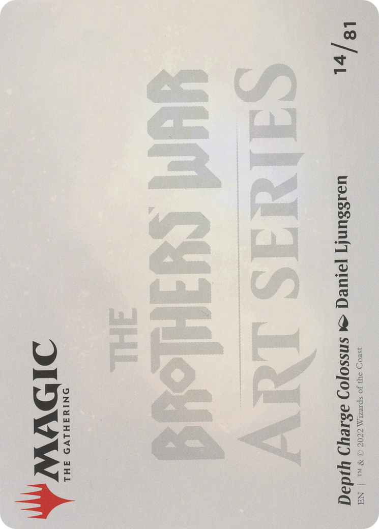Image of Depth Charge Colossus // Depth Charge Colossus (ABRO-014) - The Brothers' War Art Series (Borderless) Foil