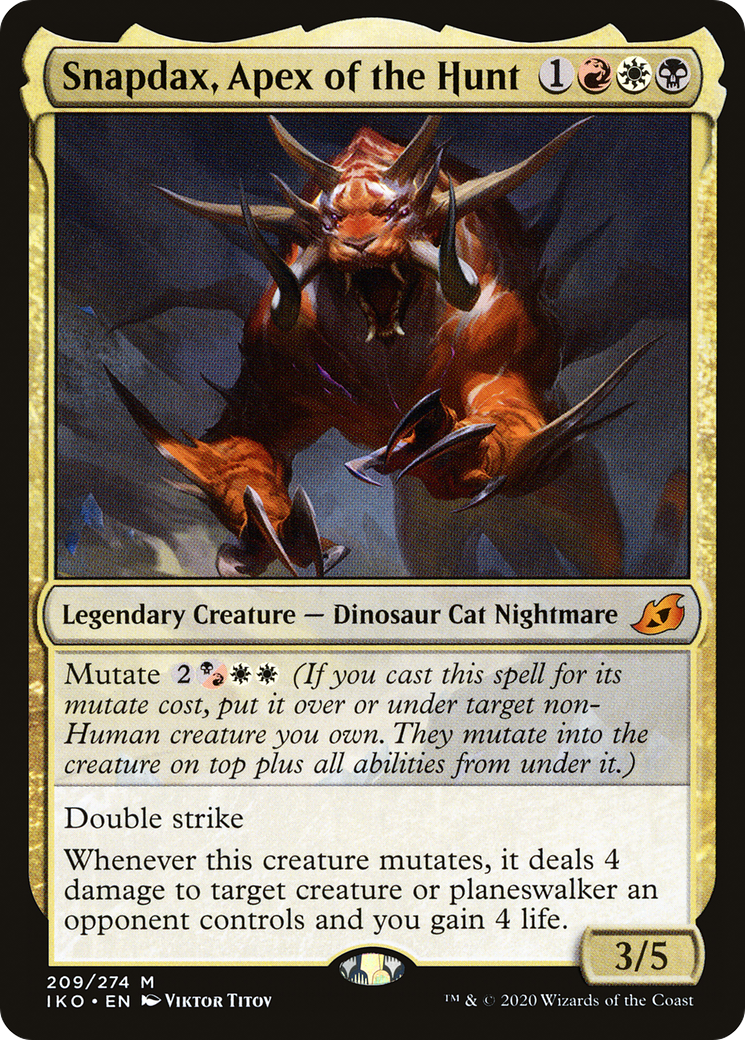 Image of Snapdax, Apex of the Hunt (IKO-209) - Ikoria: Lair of Behemoths Foil