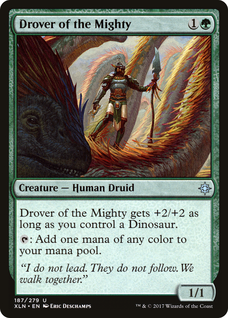 Image of Drover of the Mighty (XLN-187) - Ixalan Foil