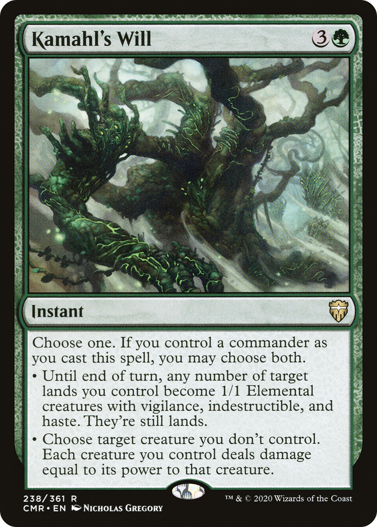 Image of Kamahl's Will (CMR-238) - Commander Legends Foil