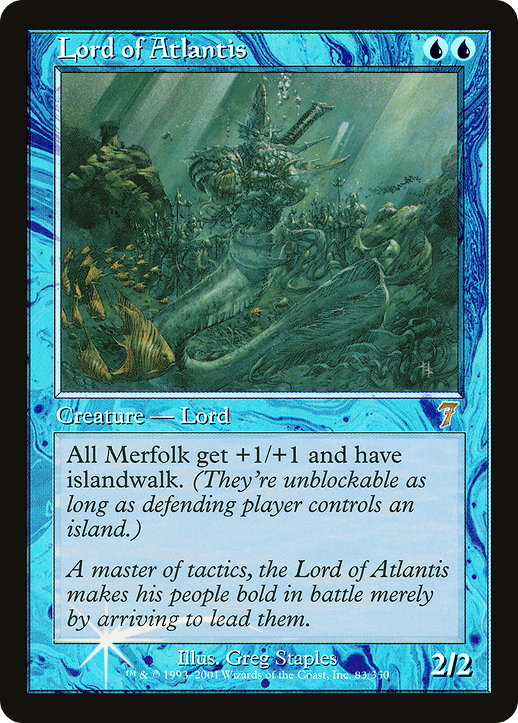 Image of Lord of Atlantis (7ED-083) - 7th Edition Foil