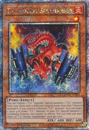 Image of T.G. Rocket Salamander (Quarter Century Secret Rare) (AGOV-EN003) - Age of Overlord 1st Edition