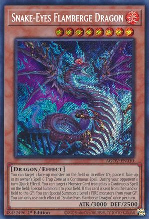 Image of Snake-Eyes Flamberge Dragon (AGOV-EN010) - Age of Overlord 1st Edition