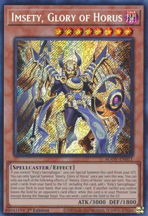 Image of Imsety, Glory of Horus (AGOV-EN011) - Age of Overlord 1st Edition