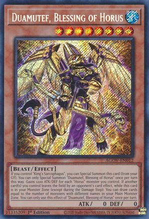 Image of Duamutef, Blessing of Horus (AGOV-EN012) - Age of Overlord 1st Edition