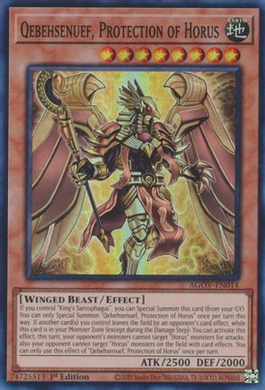 Image of Qebehsenuef, Protection of Horus (AGOV-EN014) - Age of Overlord 1st Edition
