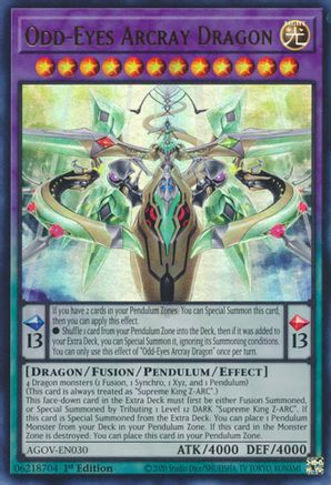 Image of Odd-Eyes Arcray Dragon (AGOV-EN030) - Age of Overlord 1st Edition