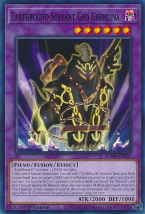 Image of Earthbound Servant Geo Gremlina (AGOV-EN031) - Age of Overlord 1st Edition