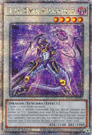 Image of T.G. Over Dragonar (Quarter Century Secret Rare) (AGOV-EN035) - Age of Overlord 1st Edition