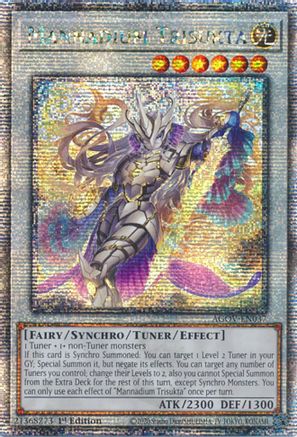 Image of Mannadium Trisukta (Quarter Century Secret Rare) (AGOV-EN037) - Age of Overlord 1st Edition