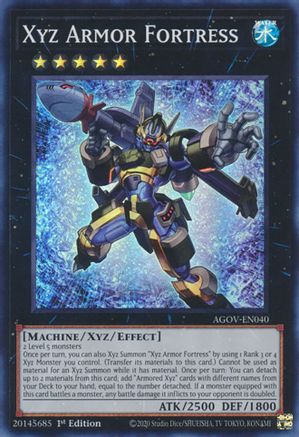 Image of Xyz Armor Fortress (AGOV-EN040) - Age of Overlord 1st Edition