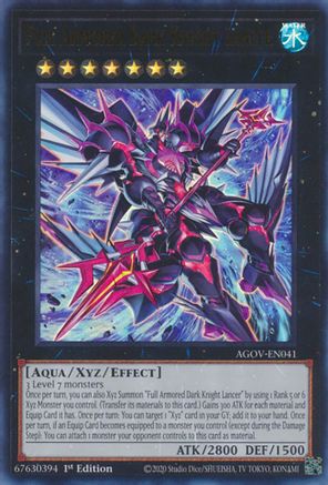 Image of Full Armored Dark Knight Lancer (AGOV-EN041) - Age of Overlord 1st Edition