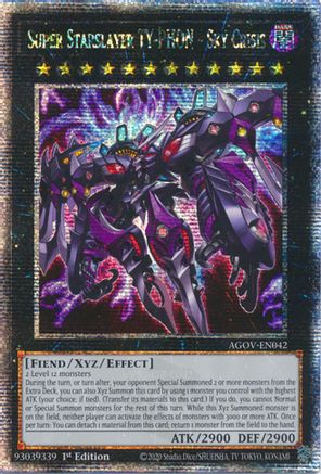 Image of Super Starslayer TY-PHON - Sky Crisis (Quarter Century Secret Rare) (AGOV-EN042) - Age of Overlord 1st Edition