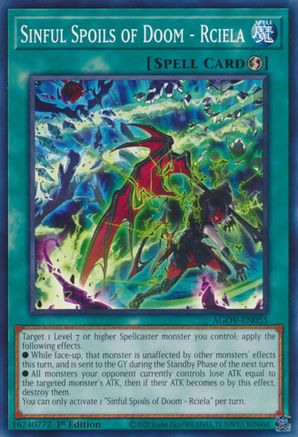 Image of Sinful Spoils of Doom - Rciela (AGOV-EN055) - Age of Overlord 1st Edition