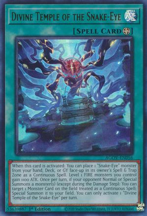 Image of Divine Temple of the Snake-Eye (AGOV-EN056) - Age of Overlord 1st Edition