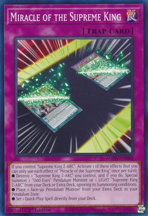 Image of Miracle of the Supreme King (AGOV-EN068) - Age of Overlord 1st Edition