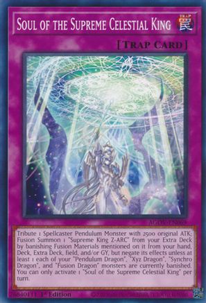 Image of Soul of the Supreme Celestial King (AGOV-EN069) - Age of Overlord 1st Edition