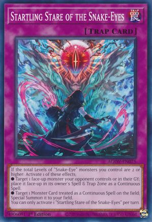 Image of Startling Stare of the Snake-Eyes (AGOV-EN075) - Age of Overlord 1st Edition