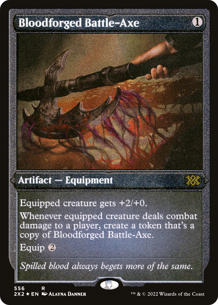 Image of Bloodforged Battle-Axe (2X2-556) - Double Masters 2022 Foil