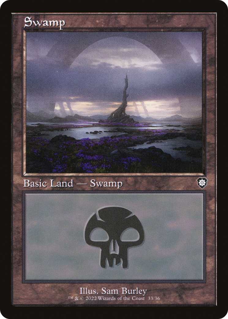 Image of Swamp (33) (Retro Frame) (BRC-033) - The Brothers' War Commander