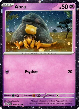Image of Abra 063/165  - Holofoil Miscellaneous Cards & Products - Promo