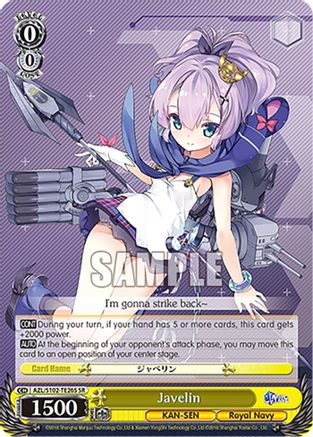 Image of Javelin (SR) (AZL/S102-TE26S SR) - Azur Lane