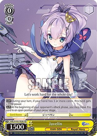 Image of Javelin (AZL/S102-TE26 TD) - Azur Lane